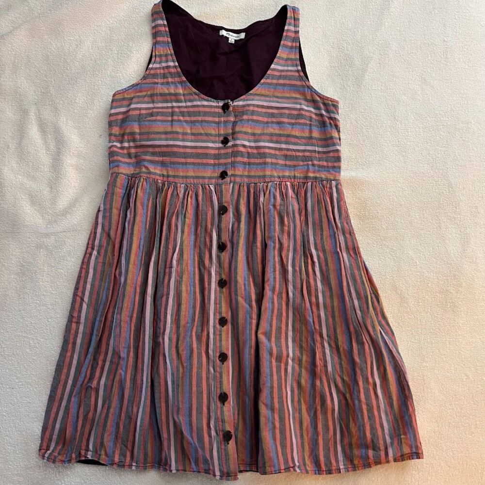 Madewell Dress Small 1970s/80s Hippie Boho Stripes Cotton